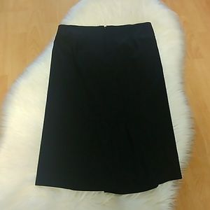 Bebe Black Skirt with Back Peplum